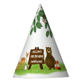 Rustic Woodland Forest Party Animals Partyhütchen