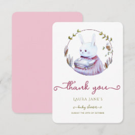 Rustic Woodland Niedliche Kaninchen Babydusche Dan