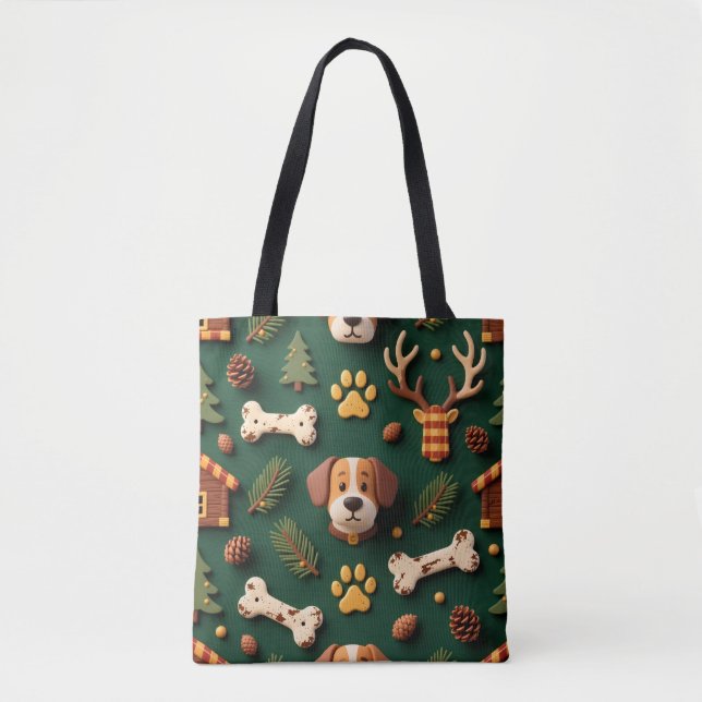 Rustic Woodland Tote Bag – Lodge‑Inspired Pet (Vorderseite)