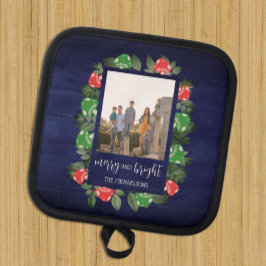 Rustic Woodland Whimsical Mushrooms Christmas Topflappen