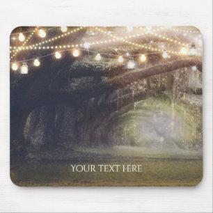 Rustic Woods Enchanteter Wald & Lichter Elegant Mousepad