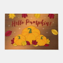 Rustic Woodsy Hello Pumpkin Herbstlaubs