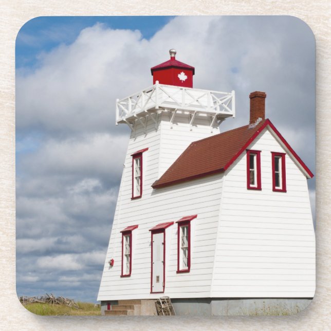 Rustico Hafen, Prinz Edward Island. Getränkeuntersetzer (Vorderseite)