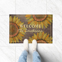 Rustige Sonnenblume Boho Taupe Personalisierte Wil