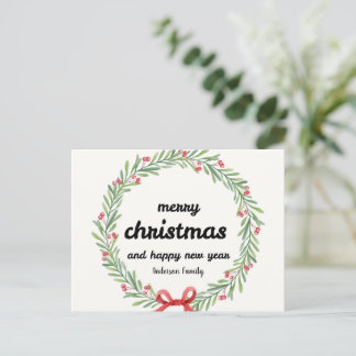 Rustiges Frohe Weihnachten Glückliches Neues Jahr