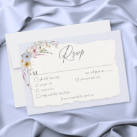 Rustik Blaue Romantische Wildblumen-Hochzeit