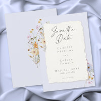 Rustik Blaue Romantische Wildblumen-Hochzeit