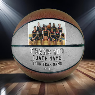 Rustik Grau Danke Trainer Teamname Foto Basketball