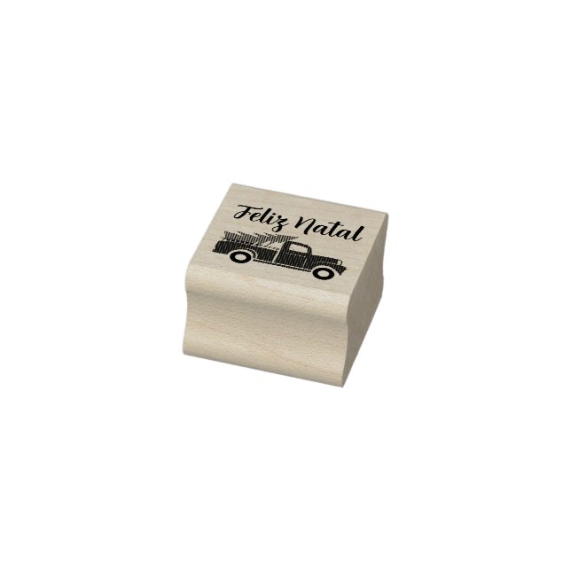 Rustik-LKW Weihnachtsbaum Stempel (Stempel)