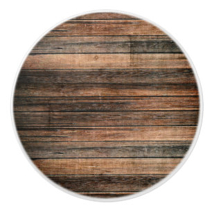 Rustik verwitterte Holzbrown-Scheune Landhaus Keramikknauf