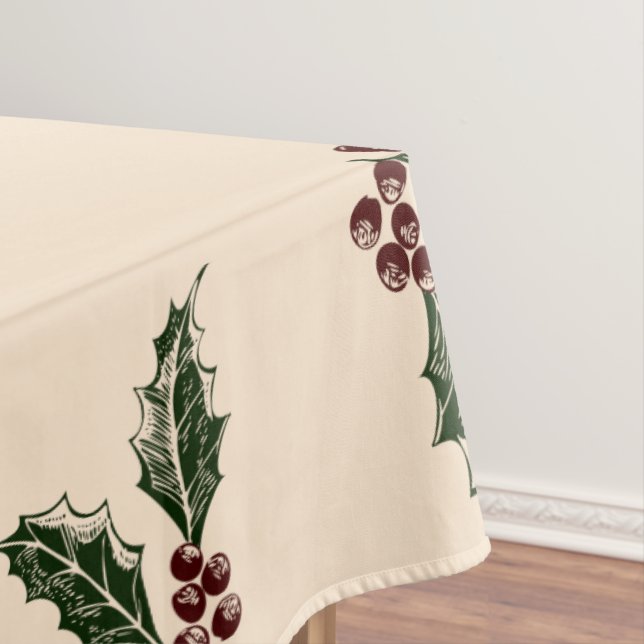 Rustikal 1876 Frohe Weihnachten Tischdecke (Beispiel)