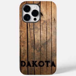 Rustikal bedrückte dunkle Außenfassade Barnholzmus Case-Mate iPhone 14 Pro Max Hülle