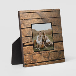 Rustikal bedrückte dunkle Außenfassade Barnholzmus Fotoplatte