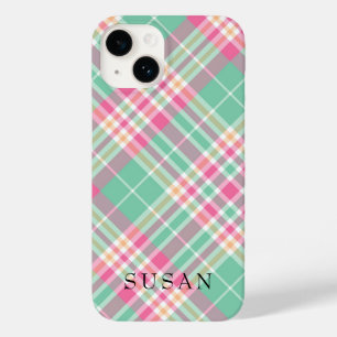 Rustikal Beige Red Buffalo Karo Monogram Case-Mate iPhone 14 Hülle