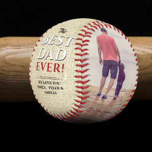 Rustikal Bester Papa Allerwilen Vatertag Fotocolla Baseball