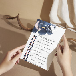 Rustikal blaue Babydusche Wer hat das gesagt? Mama