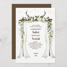 rustikal-böhmisch | Boho Canopy Wedding Einladung