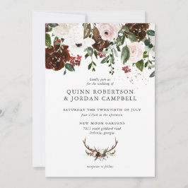 Rustikal | Boho Botanical Wedding Einladung