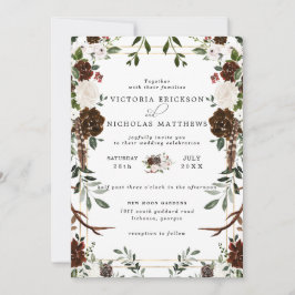 Rustikal | Boho Botanical Wedding Einladung