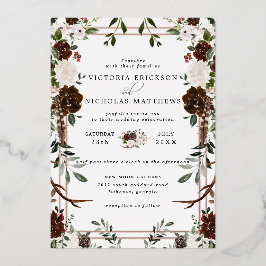 Rustikal | Boho Botanical Wedding Einladung