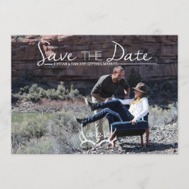 Rustikal & Boho | Deer Antler | SAVE THE DATE FOTO Einladung
