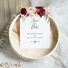 Rustikal-Boho farbenfroh und blumenreich Save the Postkarte