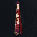 Rustikal Boho farbenfrohe Blumenzunge Neck Tie Krawatte<br><div class="desc">Diese rustikale,  bunt blühende Hochzeitsnadel ist ein perfektes Geschenk für eine moderne Hochzeit. Das Design besteht aus rosafarbenen,  lila,  roten und bordeauxfarbenen,  in eleganten Bouquets mit grünem Blätterdach aufgehauenen Bäckereien,  die die natürliche Schönheit inspiriert haben.</div>