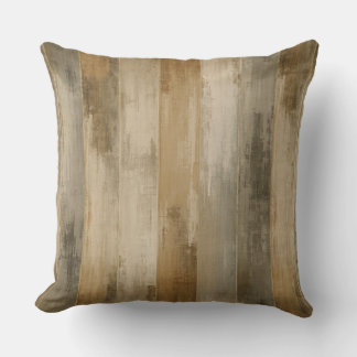 Rustikal Braun Grau Beige verwitterte Scheunenholz Kissen