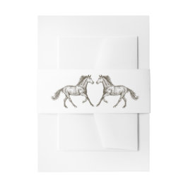 Rustikal-Braun-Hochzeit auf dem Western Einladungsbanderole