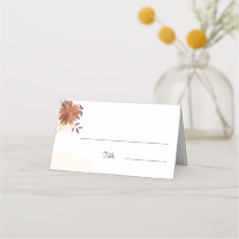 Rustikal-brauner Personalisierter Hochzeitstisch