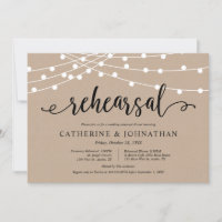 Rustikal Brown Kraft, Hochzeit und Abendessen I
