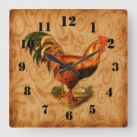 Rustikal Country Rooster Verziert