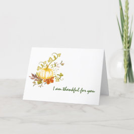 Rustikal dankbar für Sie Pumpkin Feiertagskarte