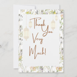 Rustikal danke Karte