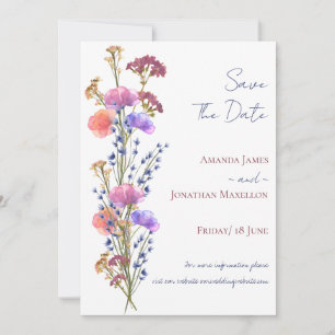 Rustikal-Delikatesse Acrylbläschen Save the Date Einladung