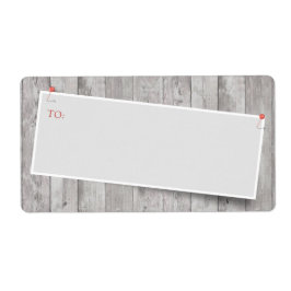 Rustikal fixierte Leeradresse