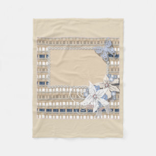 rustikal fleecedecke