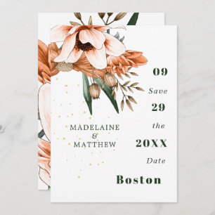 Rustikal Flora Terracotta auf dem Monte Tamaro Save The Date