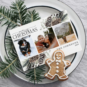 Rustikal Frohe Weihnachten Winter Pinecone Botanis