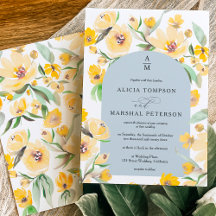 Rustikal Gelbe Blumenblume Kirchenchic Hochzeit