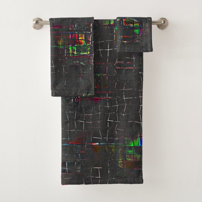 Rustikal gezeichnet in der Nacht in Dunkelheit bis Badhandtuch Set (Insitu)