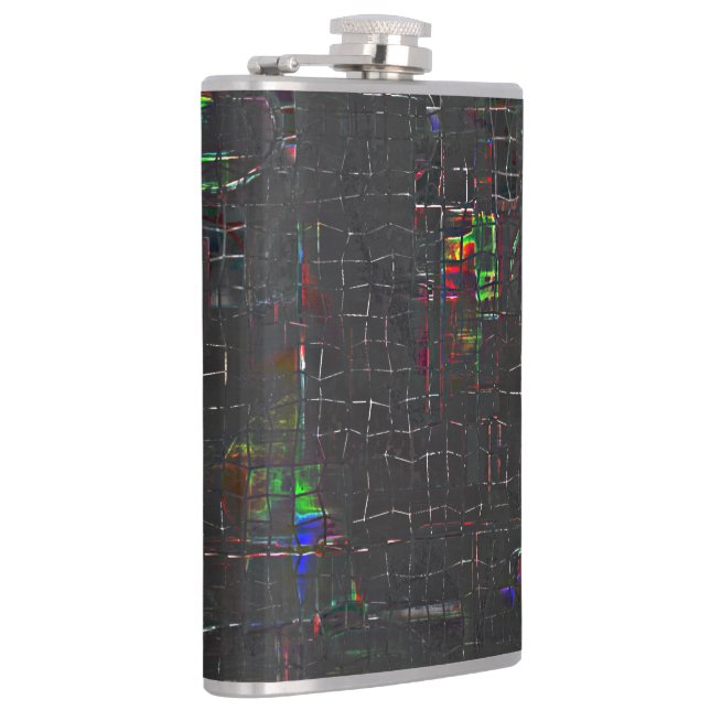 Rustikal gezeichnet in der Nacht in Dunkelheit bis Flachmann (Rechts)