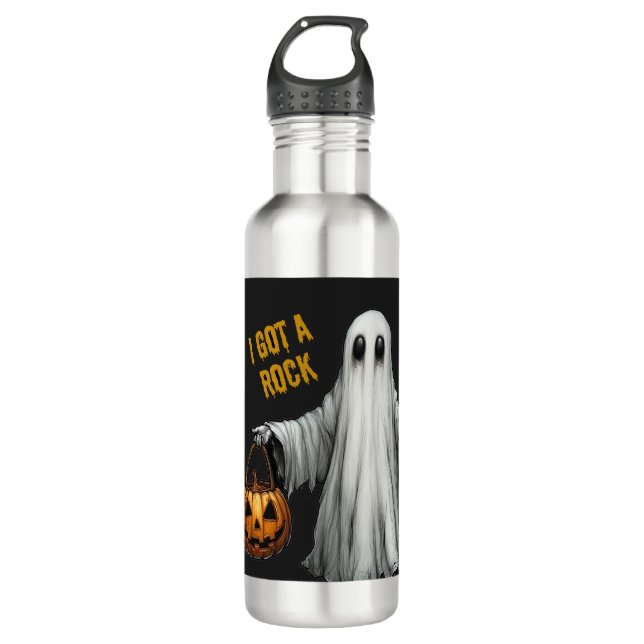 Rustikal Got ich ein Rock Halloween Edelstahlflasche (Vorderseite)
