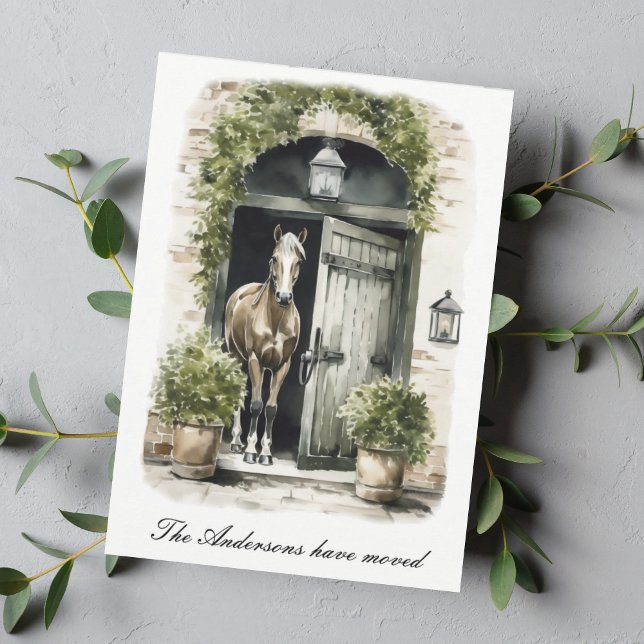 Rustikal haben wir Pferde bewegt neue Zuhause Ankündigung (Von Creator hochgeladen)