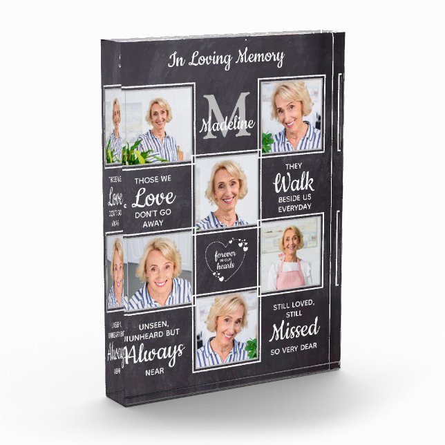 Rustikal in der Liebe zum Beileid Fotoblock (Links)