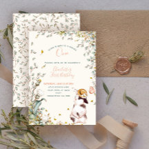 Rustikal Irgendein Bunny ist ein floraler Girl Cot