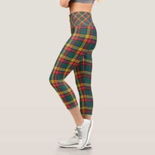 Rustikal Kariert Buchanan Tartan Capri Leggings