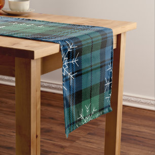 Rustikal Kariert Campbell Tartan Kurzer Tischläufer