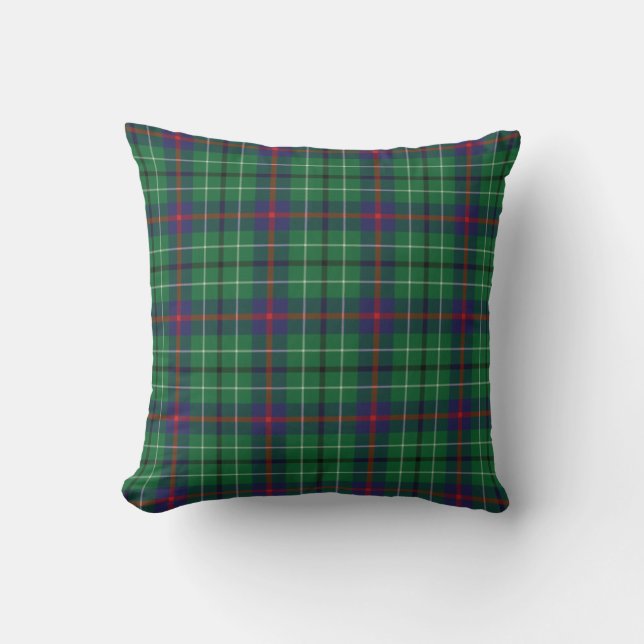 Rustikal Kariert Elegante Duncan Green Tartan Kissen (Vorderseite)