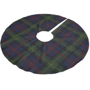 Rustikal Kariert Elegante Klassik Holiday Tartan Polyester Weihnachtsbaumdecke